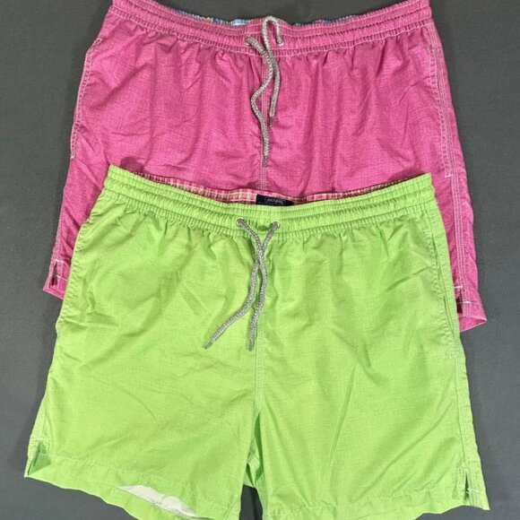 Men's Bundle of 2 Green/Pink Shorts Size XL Micheal's Swim Trunks - Picture 1 of 9